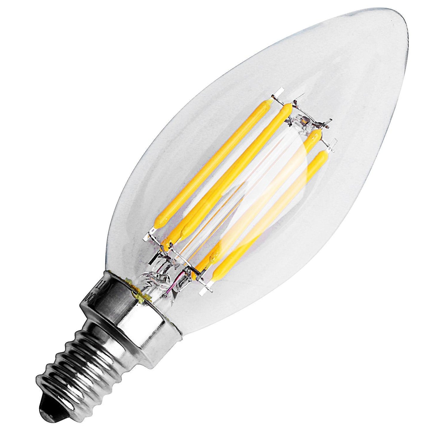 E12 6w Edison Candle Flame Filament Led Light Bulb Lamp 10*3.5cm