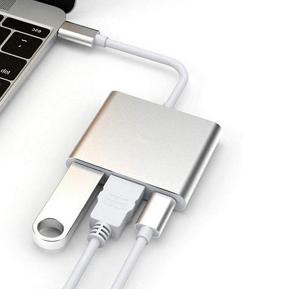 Usb C to Hdmi Adapter, Usb3.0 and Usb C Port Converter Compatible