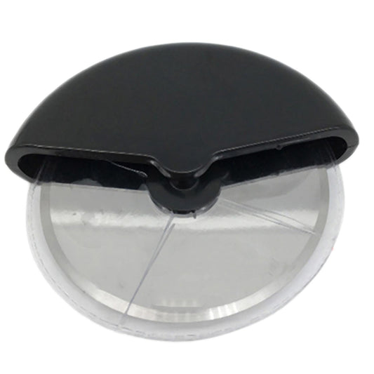 Pizza Cutter Wheel Baking Tool, Stainless Steel with Cover, Black