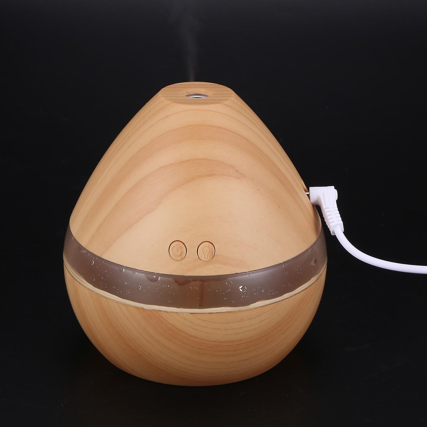 Aromatherapy Essential Oil Diffuser 300ml Wood Grain Light Color