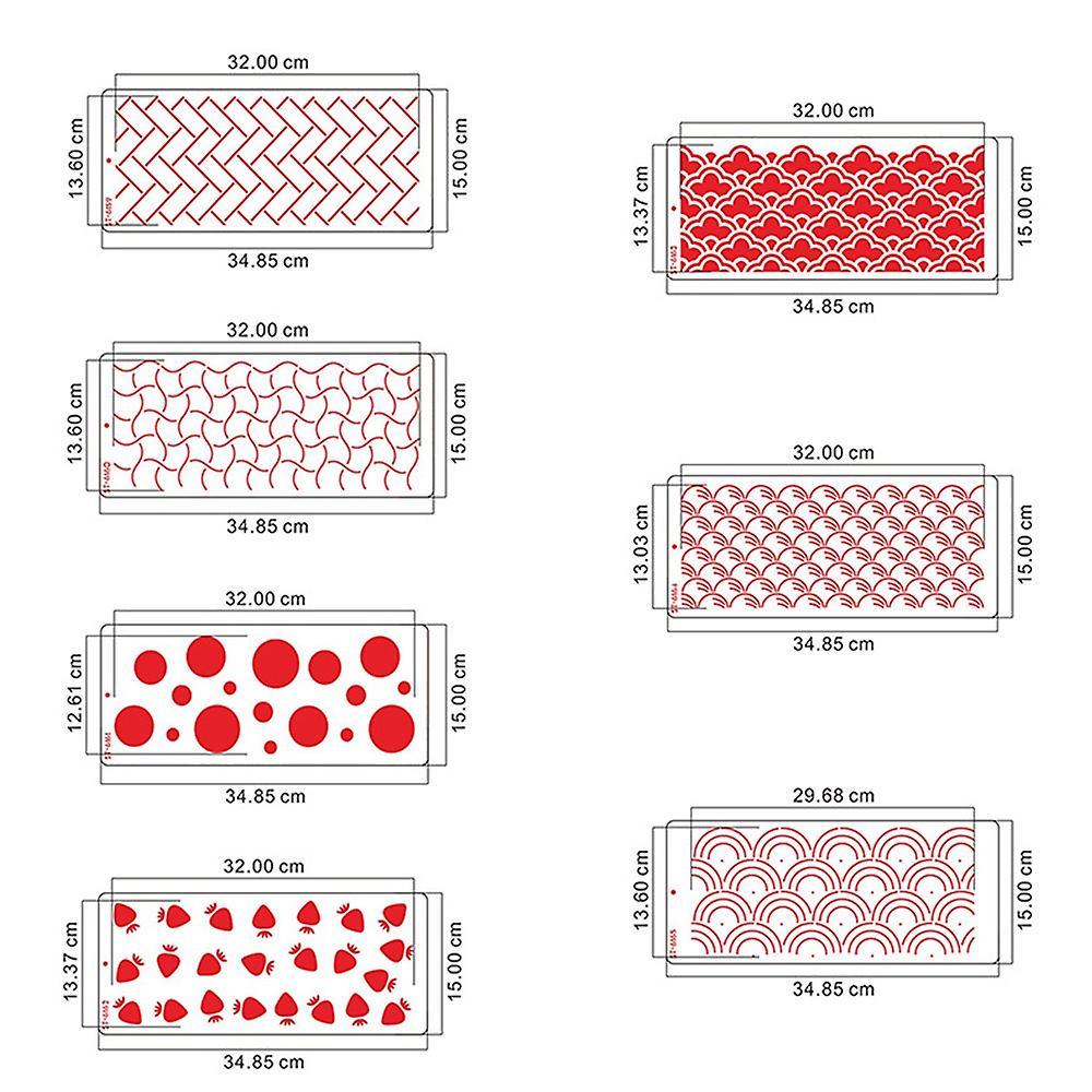 5pcs Wheat Ear Printing Sugar Sieve Mold Fondant Printing Template C