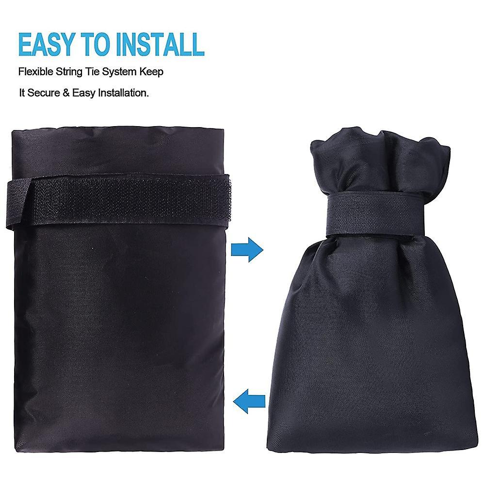 22x18x5cm/8.66x7x1.96 Inch Winter Faucet Insulation Cover (black)