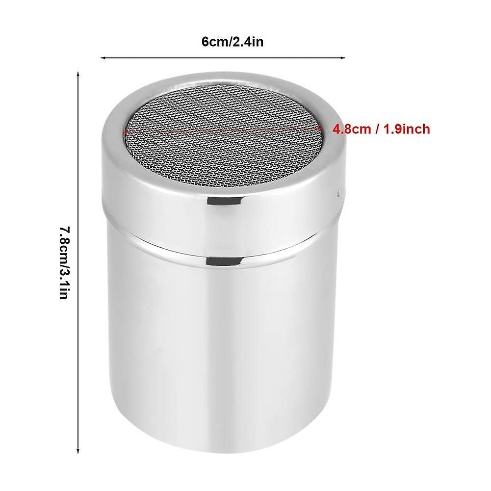 Powder Sugar Shaker Duster, Stainless Steel Shaker Chocolate Cocoa