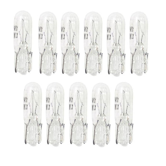 100pcs T5 286 Bulb Basic Miniature Bulb for License Plate Light Side