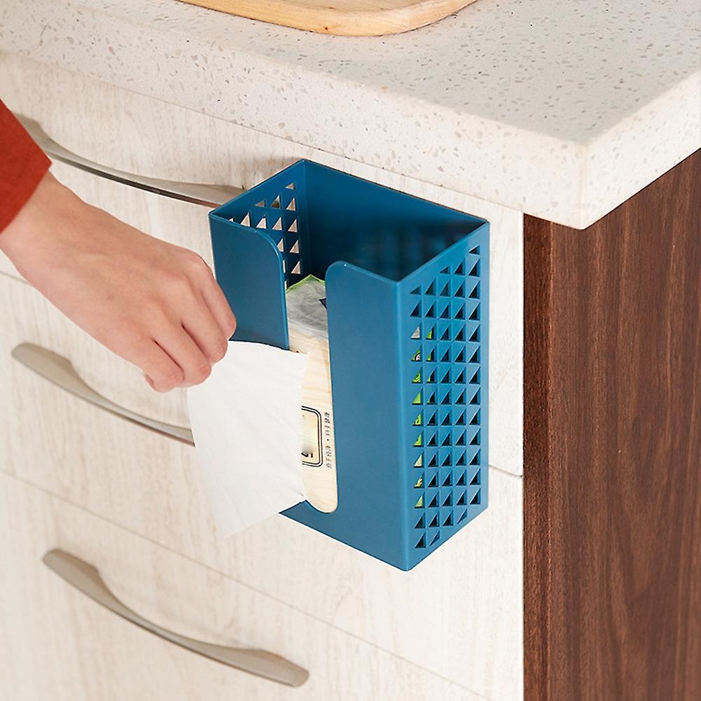 Hollow Home Simple Wall-mounted Tissue Box Kitchen Napkin Paper Box,b