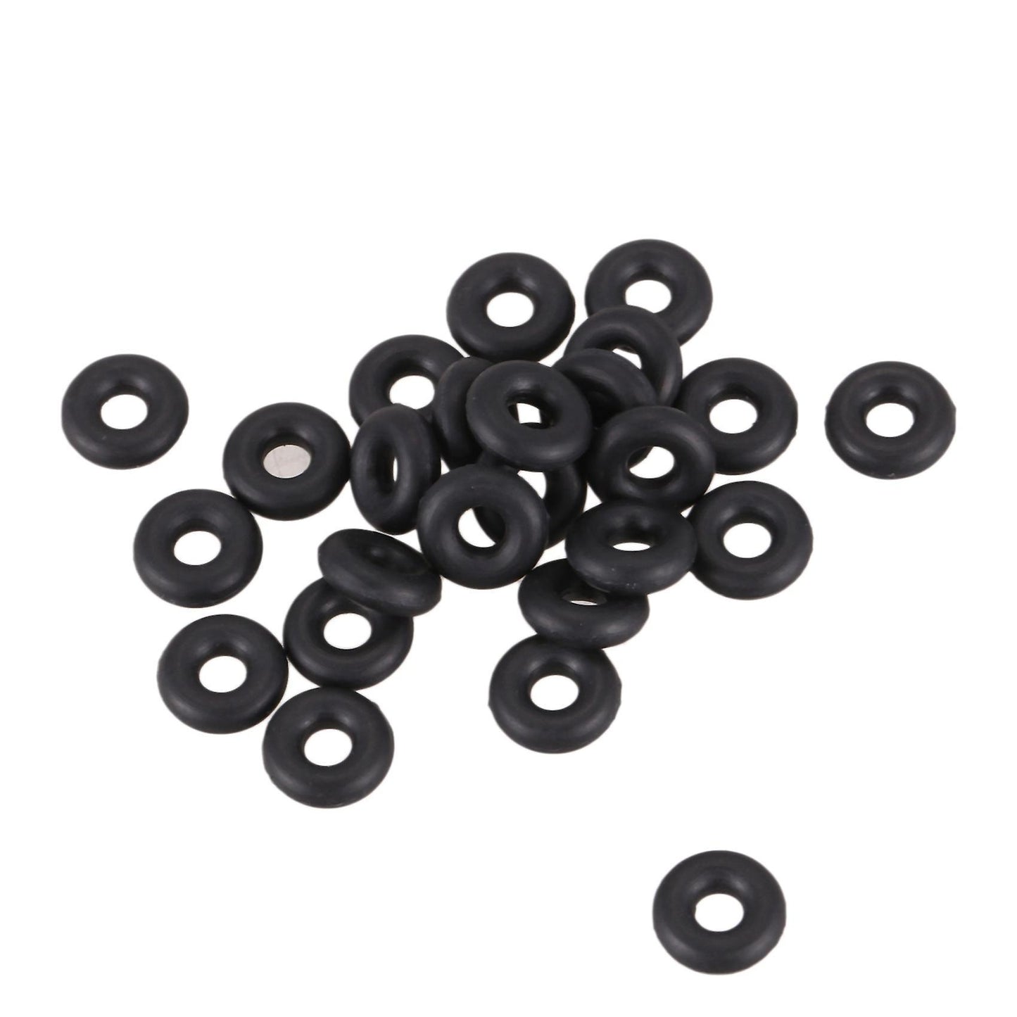 40 Piezas 5,6 Mm Diametro 1,8 Mm De Grosor De Goma En Negro O Anillos