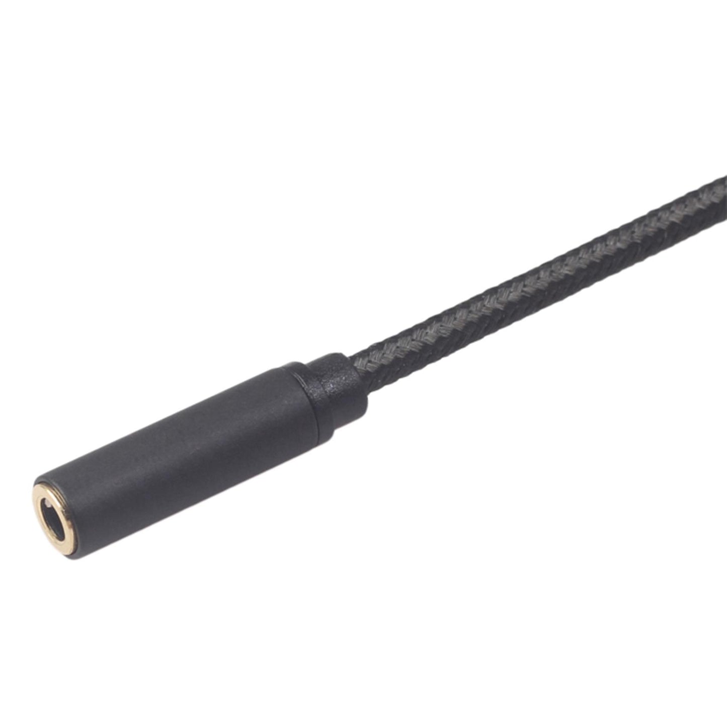 3.5mm Stereo Audio Female Jack to 2 Rca Male Adapter Cable-black