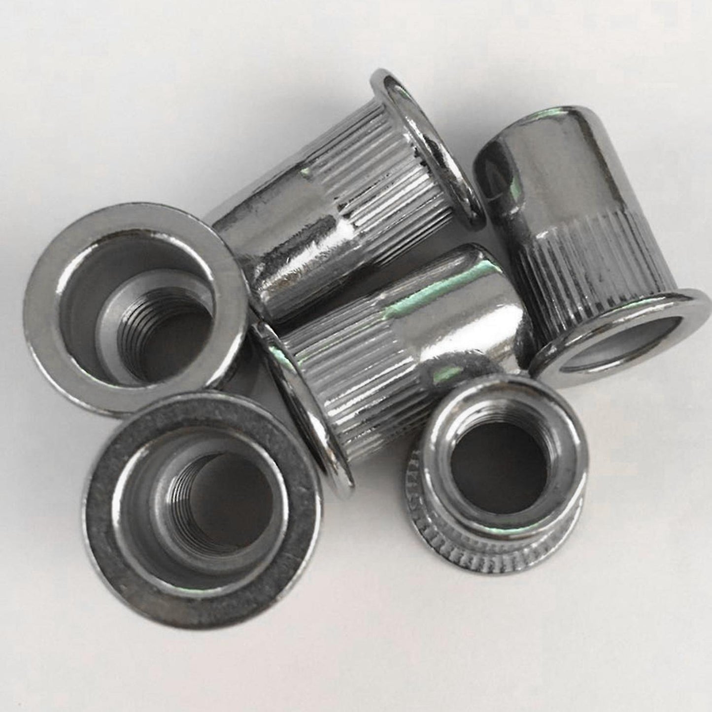 30pcs M8 Rivet Nuts Stainless Steel Threaded Rivet Insert Nuts