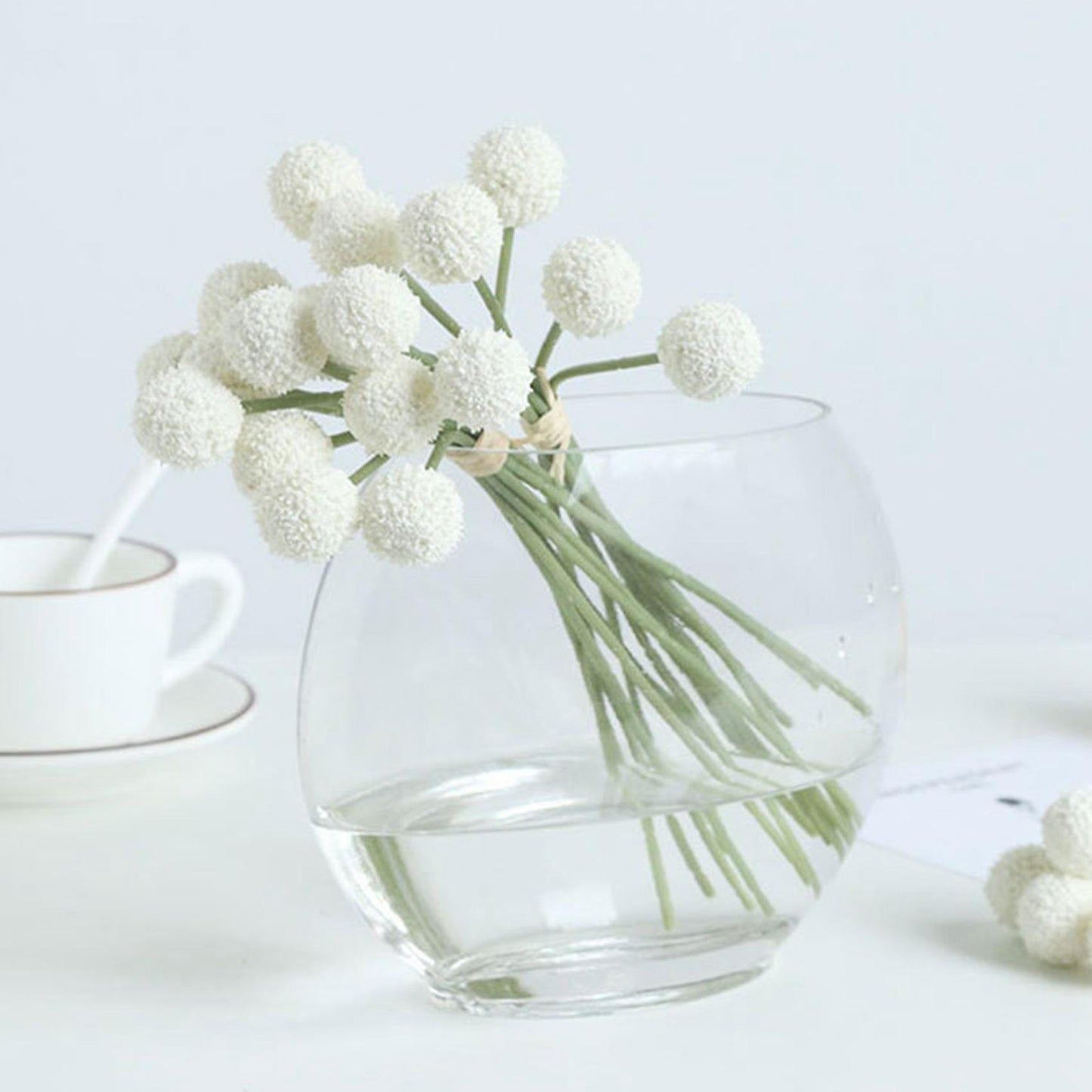 9 Pcs Golden Ball Artificial Flower Ball C
