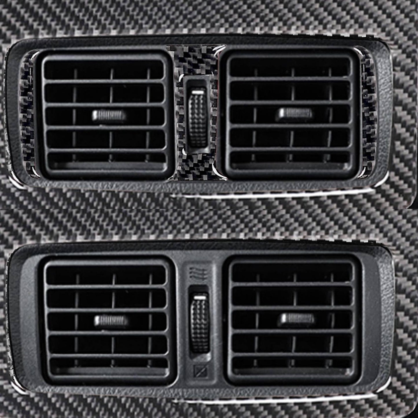 Rear Seat Air Vent Outlet Sticker Trim for Toyota 4runner 2010-2020