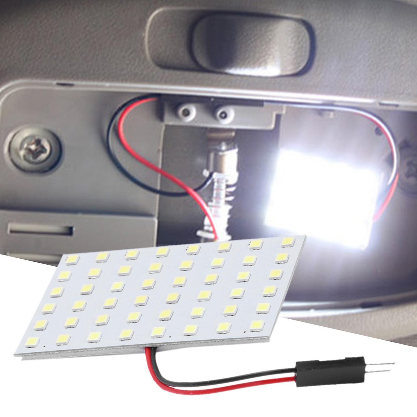 White 1210 Smd 48 Led Car Interior Dome Light Panel W T10