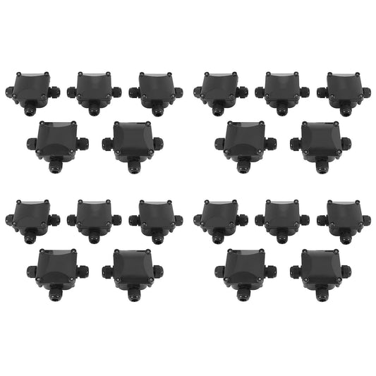 Junction Box,20pcs Waterproof Ip68 Cable Connector(4 Pcs Screwdriver)