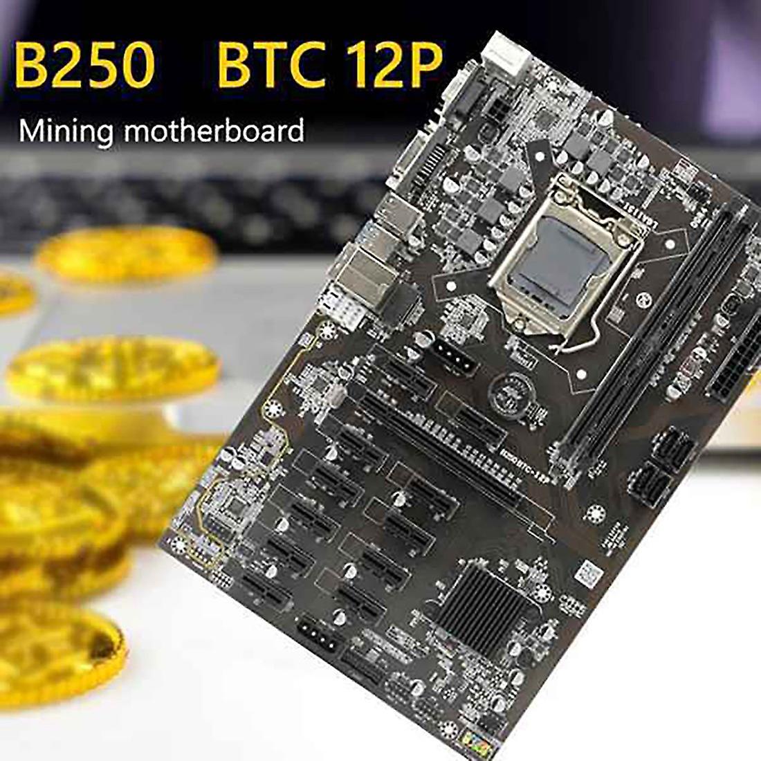 B250 Btc Mining Motherboard with G3900 Cpu+cooling Fan+thermal Grease