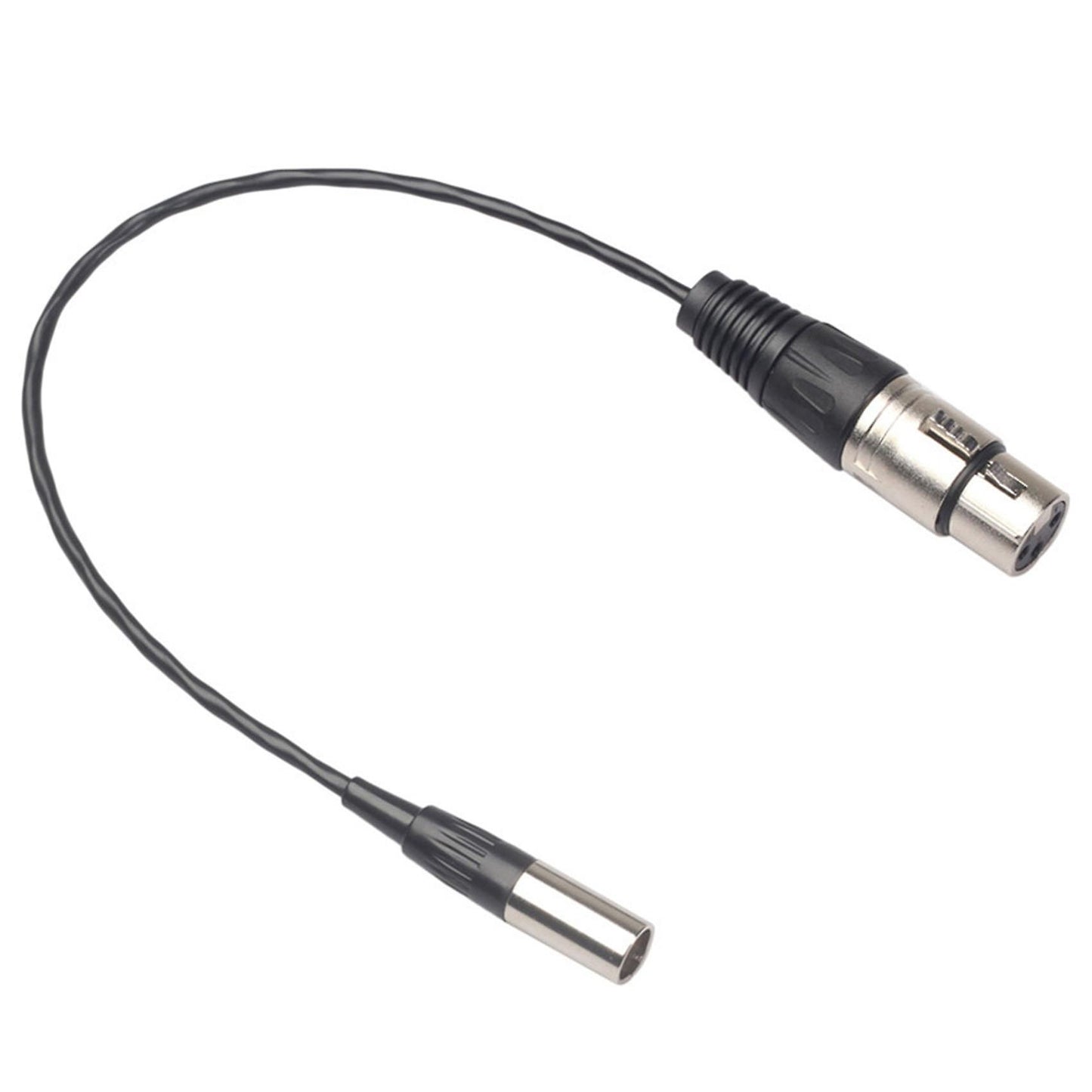 Mini Xlr 3 Pin Male to 3 Pin Video Cable Female for Camera Audio Line