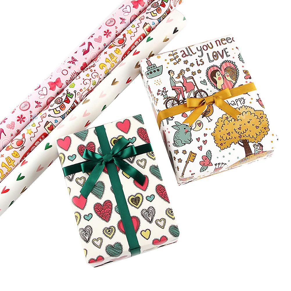 6 Sheets Gift Wrapping Paper,wrapping Paper with 6 Different Patterns
