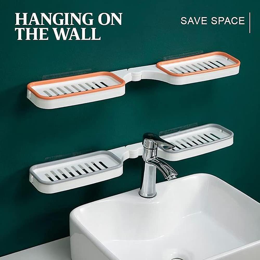 Bathroom Corner Punch-free Rack, Corner Shelf Shower Grey