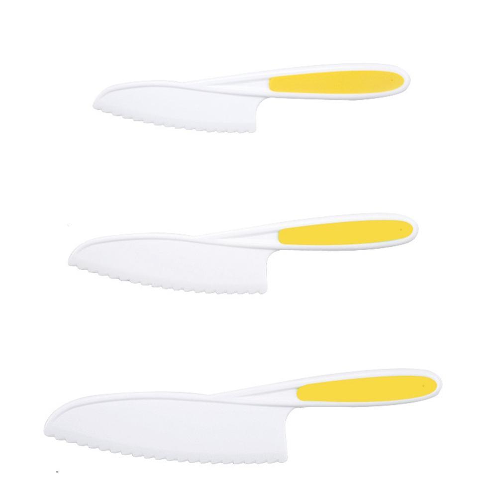 3pcs Children Cake Kindergarten Vegetable Knife Bread Dessert Knife E