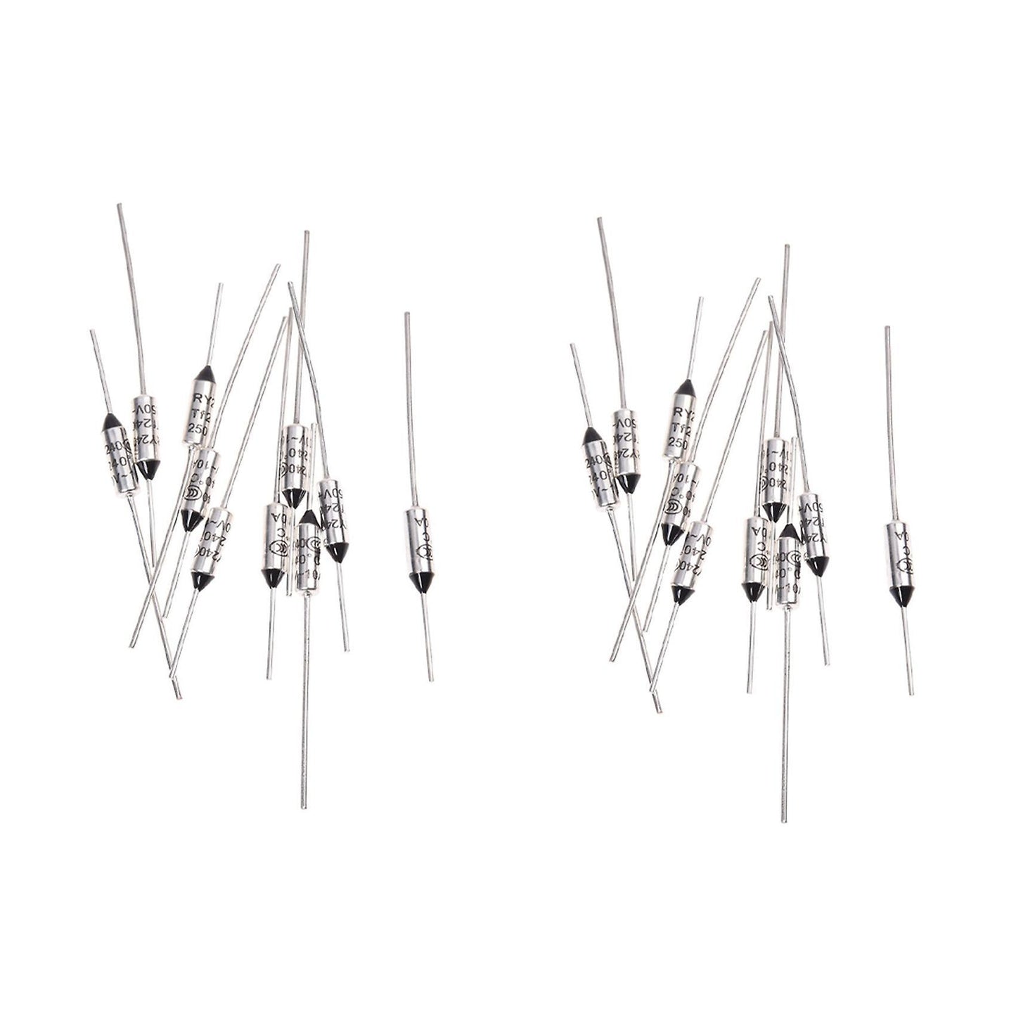 10 Pcs 240 Celsius 250v 10a Temperature Thermal Fuses
