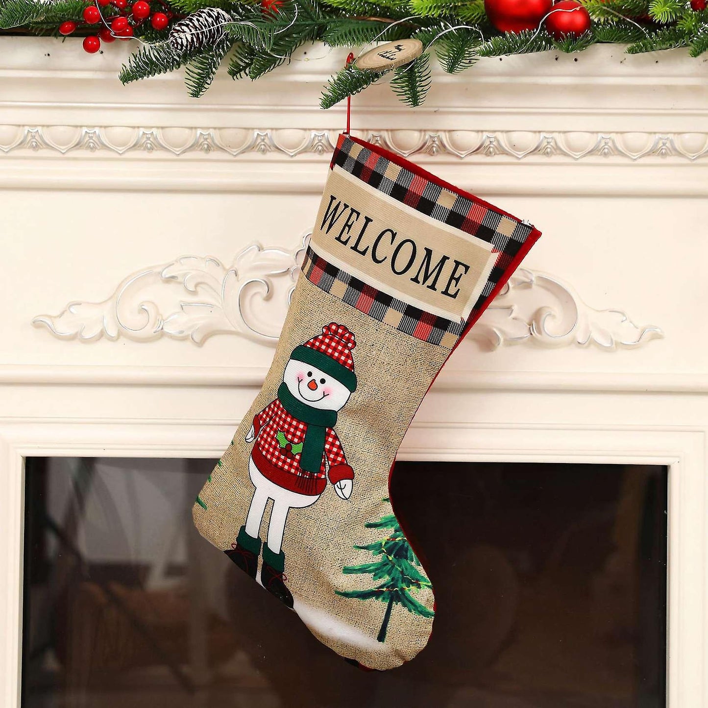 Christmas Stockings, Large Size Xmas Stockings Decoration, B