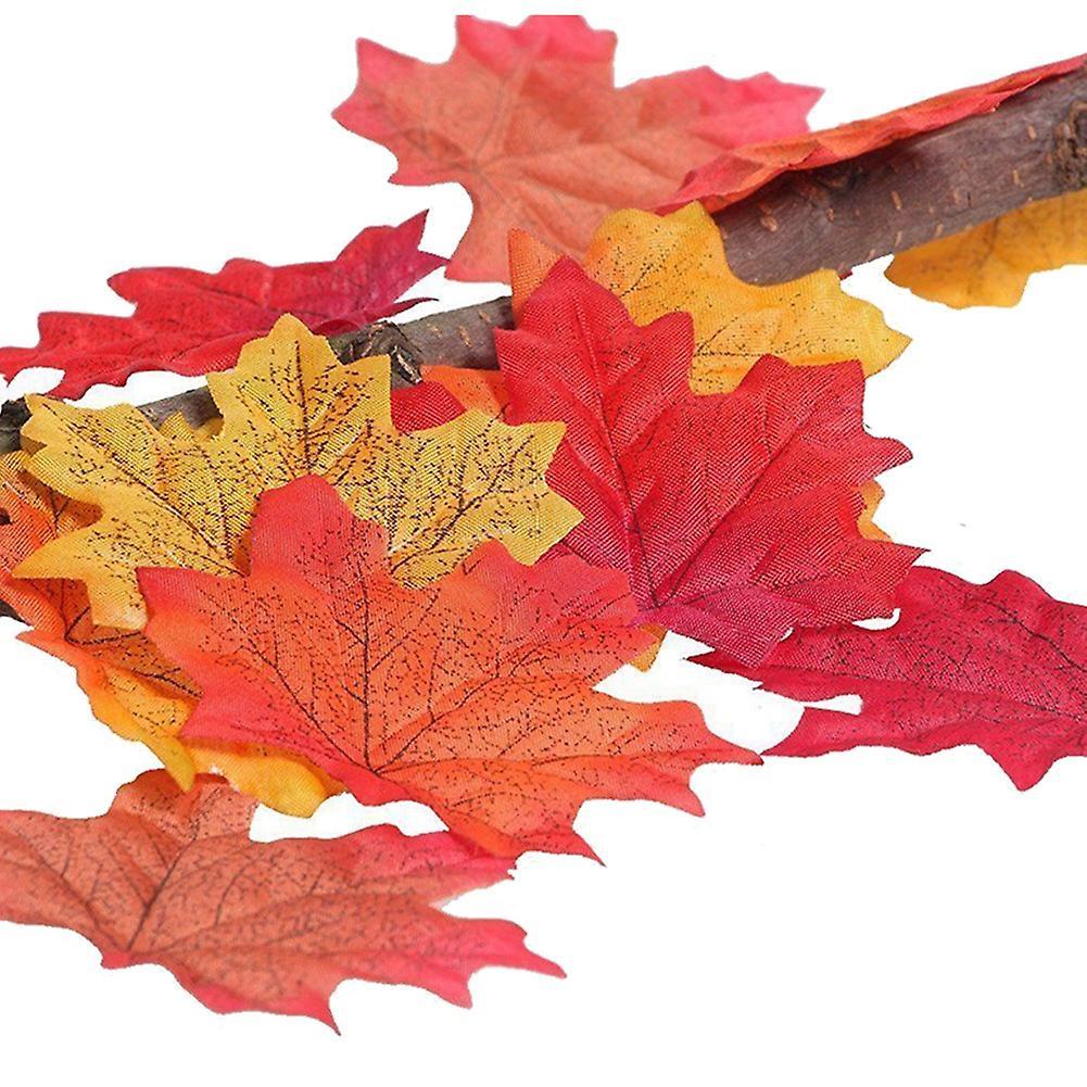Artificial Maple Leaf Simulation Decoration Silk Maple Leaf Fake