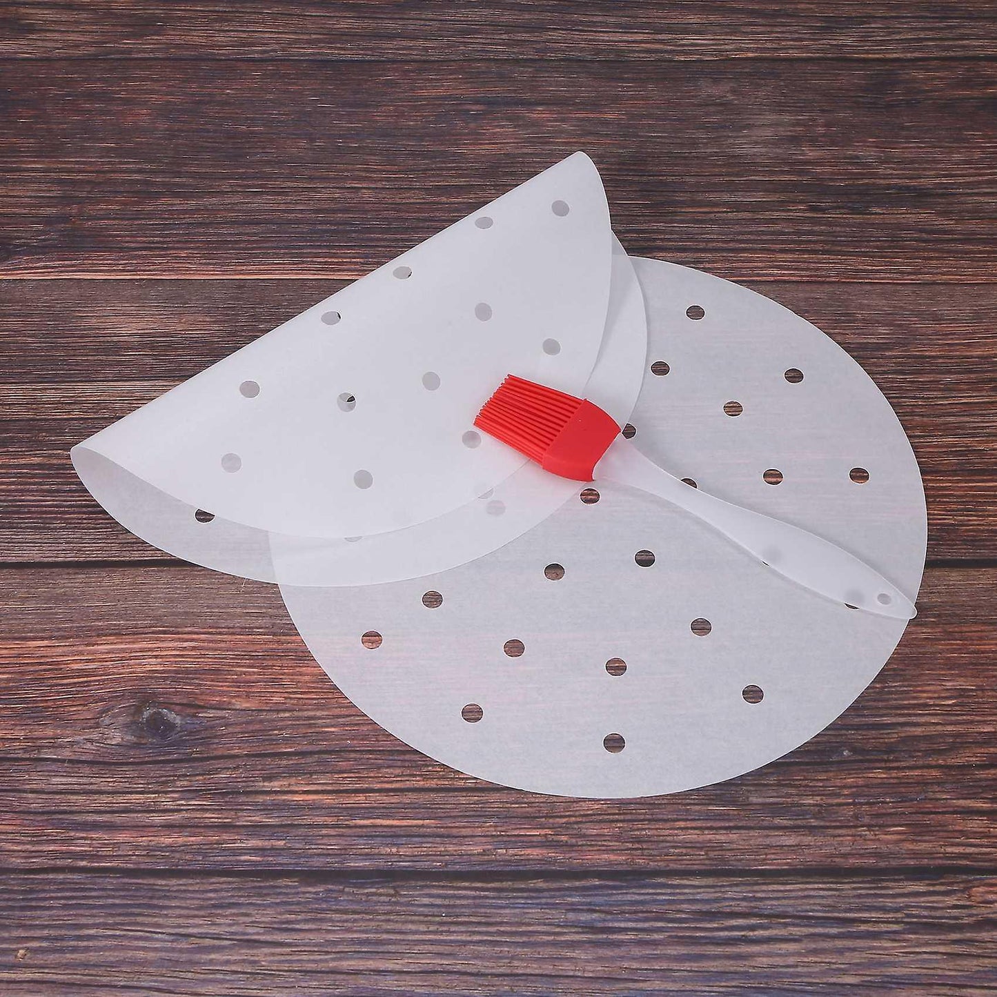 100 Pack Air Fryer Parchment Paper Liners - 9 Inch Parchment Paper