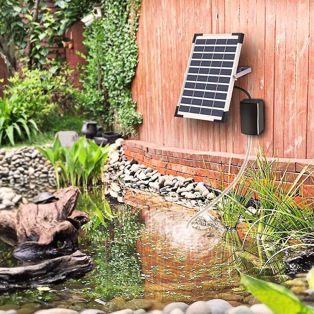 10v / 5w Solar Air Pump Has Built-in 2400mah Battery