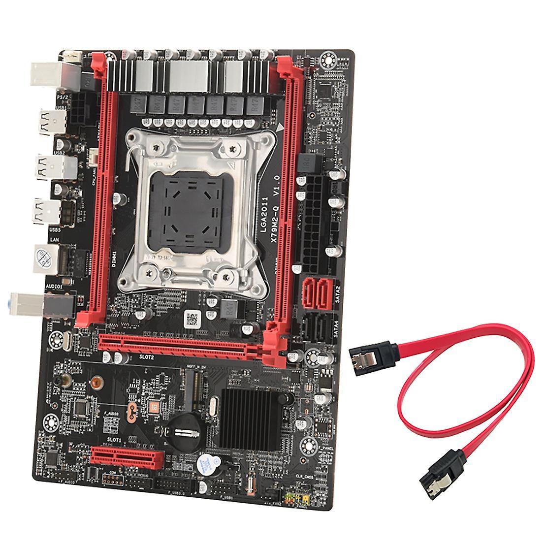 X79 Desktop Motherboard X79m-q Lga 2011 Cpu 64g Ram with Sata Cable