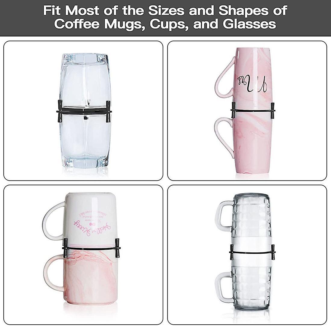 Coffee Mug Holder Stackable Coffee Cup Holder for Cabinet Blue