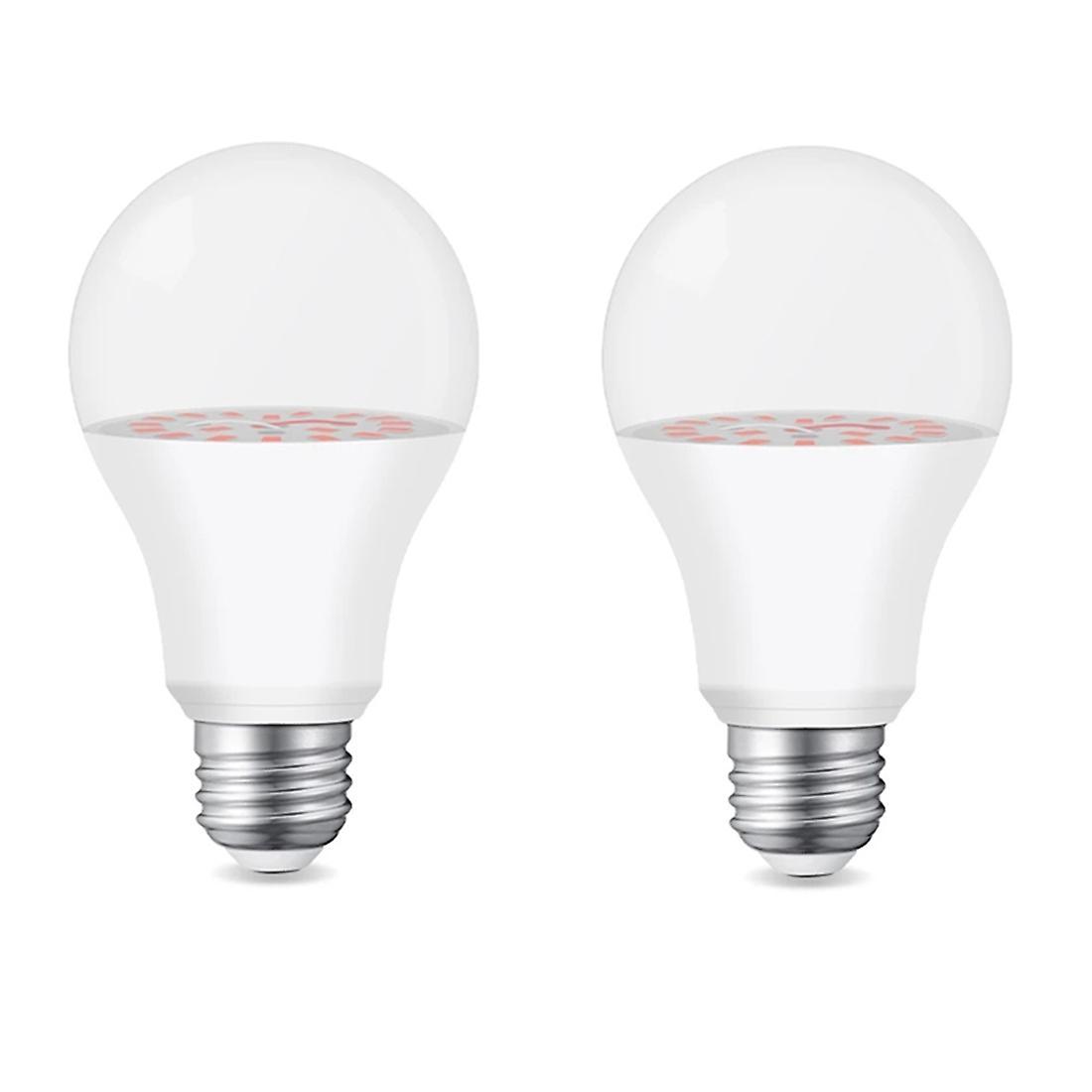 2pcs 18led 9w E27 Growing Bulbs for Indoor Hydroponics Flowers Plants