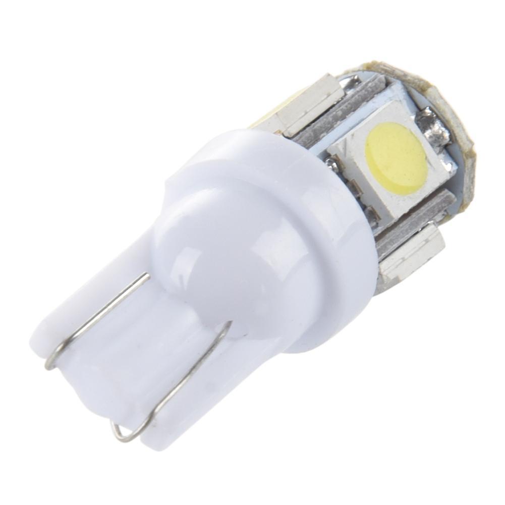 20pcs T10 194 168 W5w 5 5050 Smd Led Light Bulb Xenon Whit