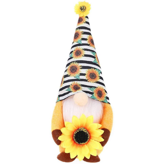 Striped Gnome Plush Doll World Bee Day Decorations Sunflower, A