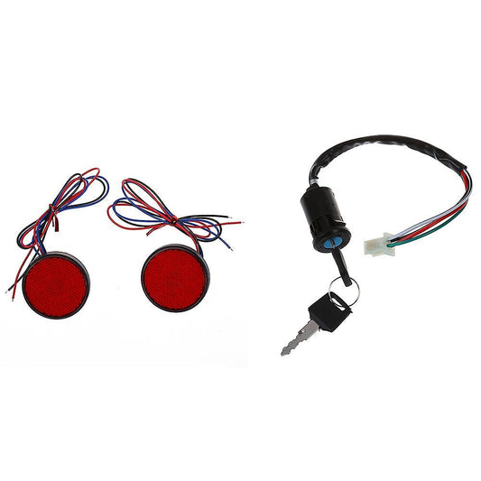 2 X Taillight Round Taillight Brake Light Stoplight Car Red