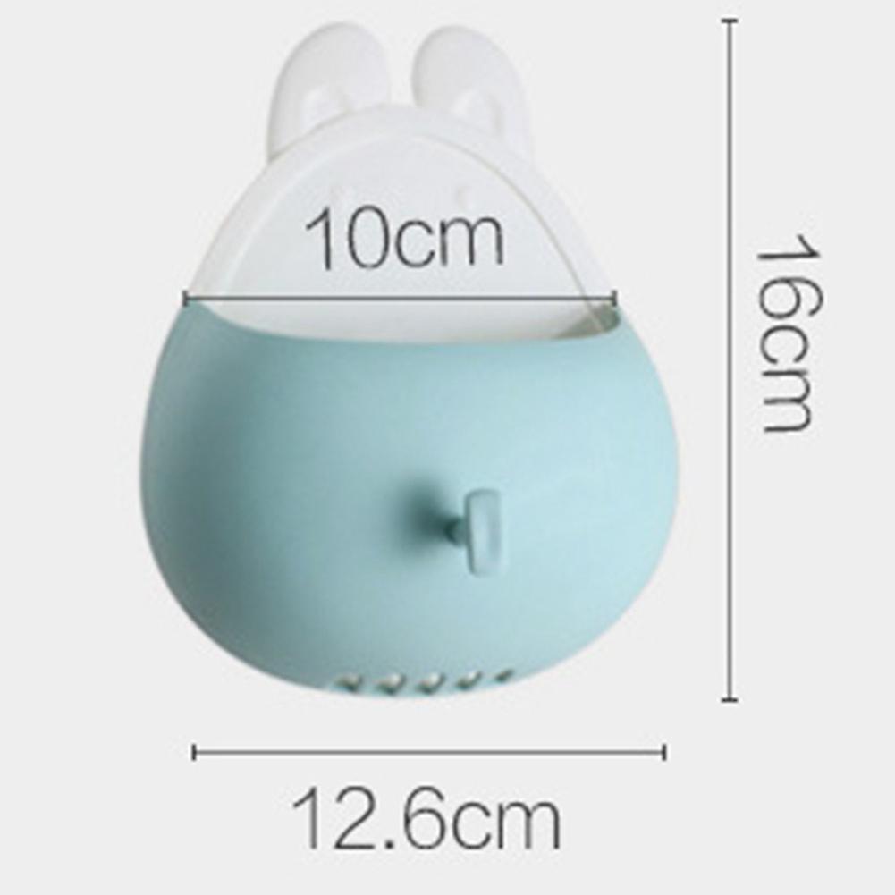 Bathroom Wall Mount Shelf Toothbrush Razor Holder Storage Box C