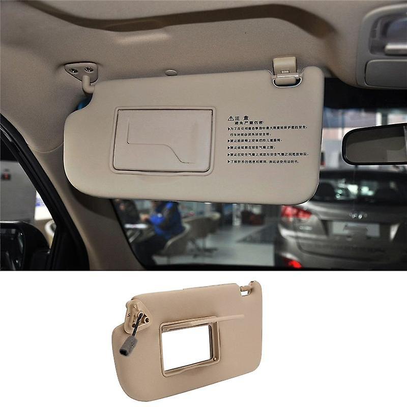 Left Driver Side Sun Visor Shade Beige for Hyundai Tucson 2004-2014