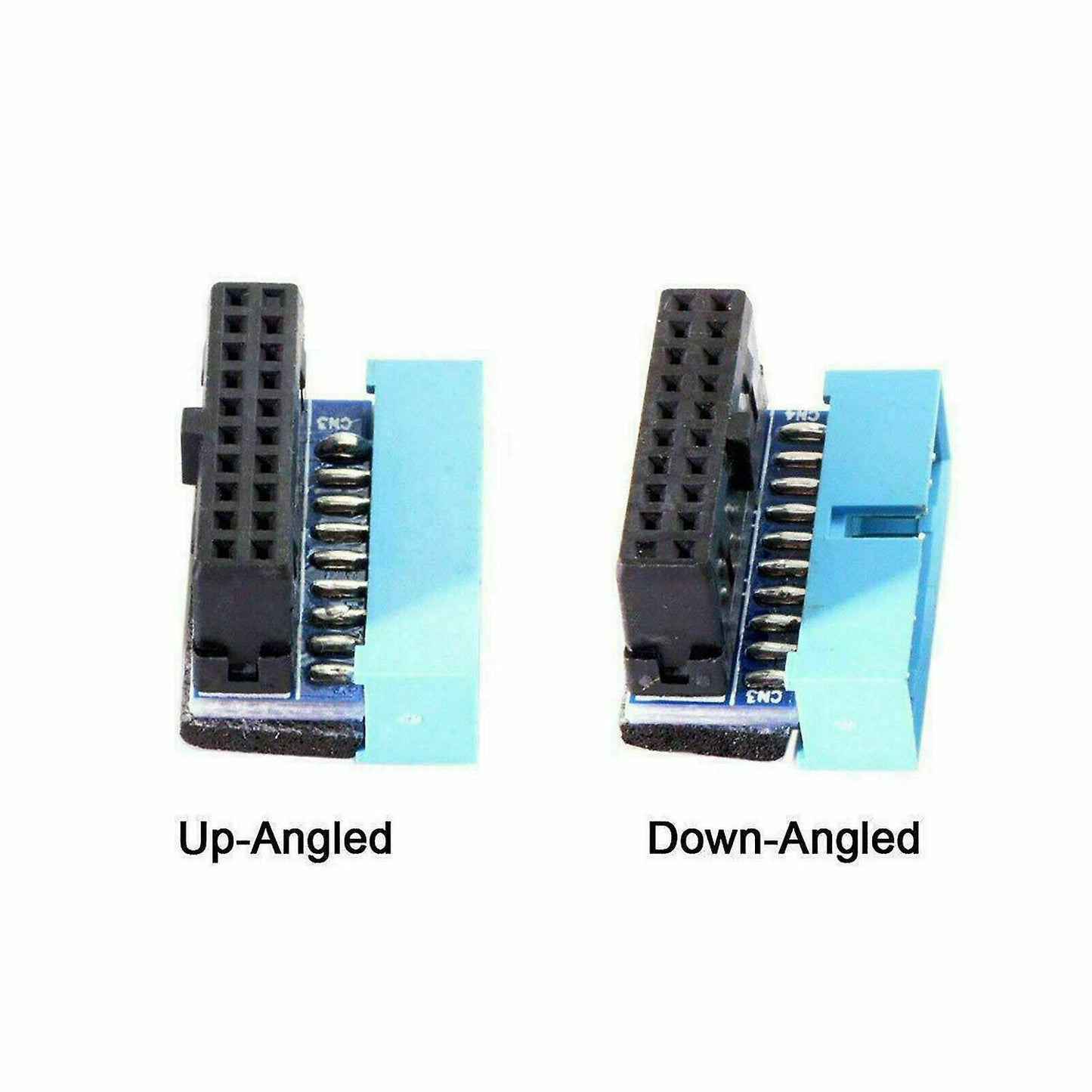 2pcs Usb 3.0 20pin Male to Female Extension Adapter for Motherboard