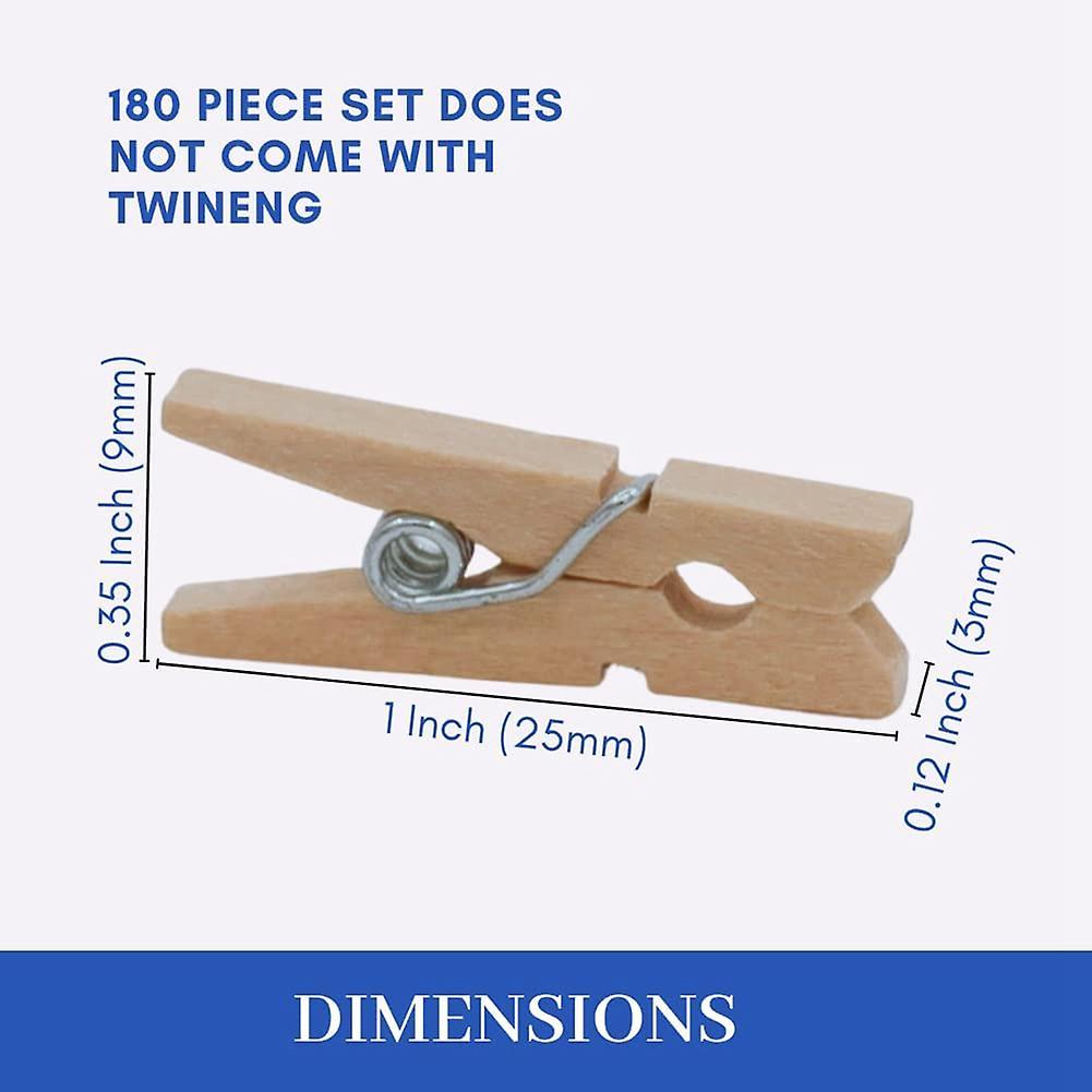 Clothes Pins, Strong Grip Tiny Wooden Clothespins,for Photos,crafts