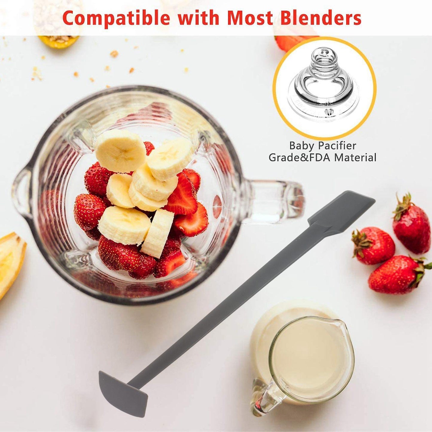 Silicone Blender Spatula,for Blender & Blender for Vitamix Tm3 1pcs