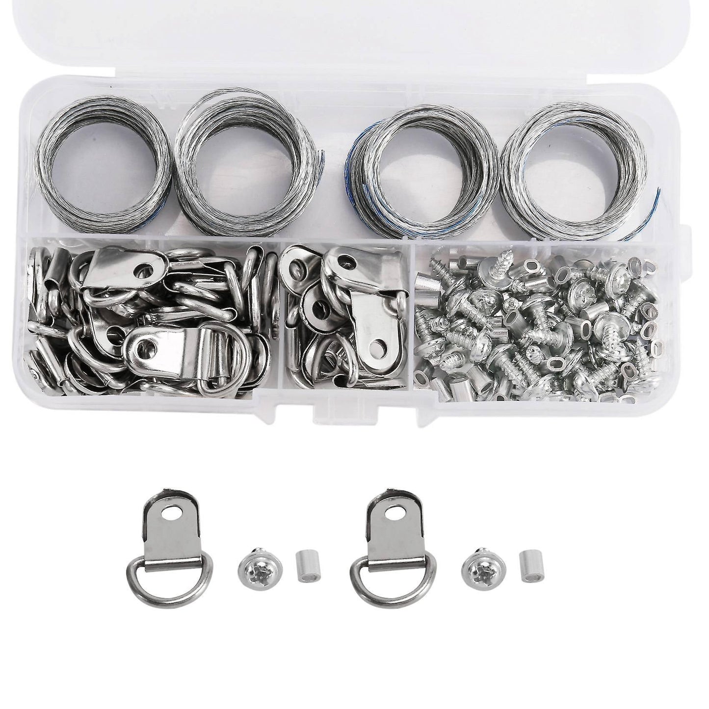 124pcs Picture Hanging Wire Kit,photo Frame Hanging Kit