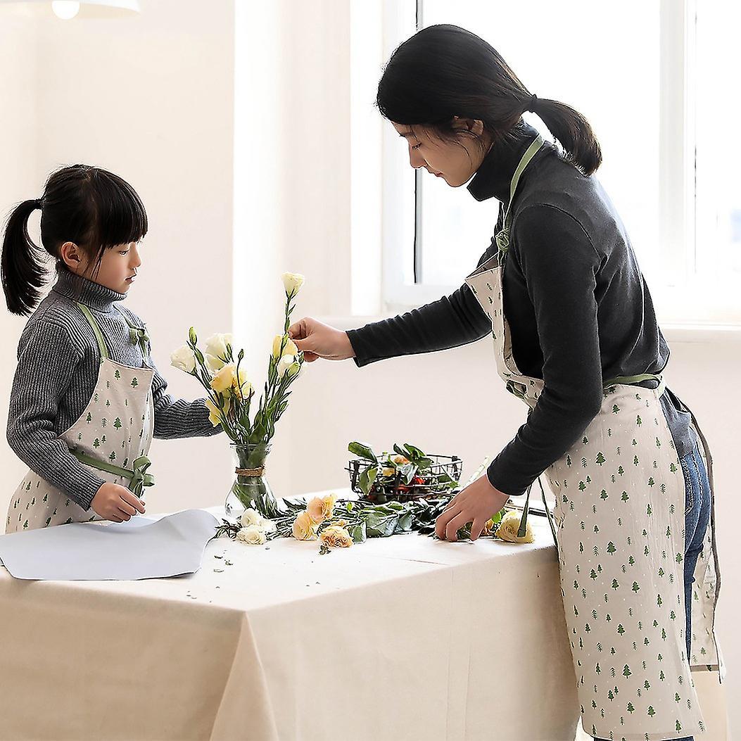 1 Piece Cotton Adjustable Adult Kitchen Apron Cherry Print Apron