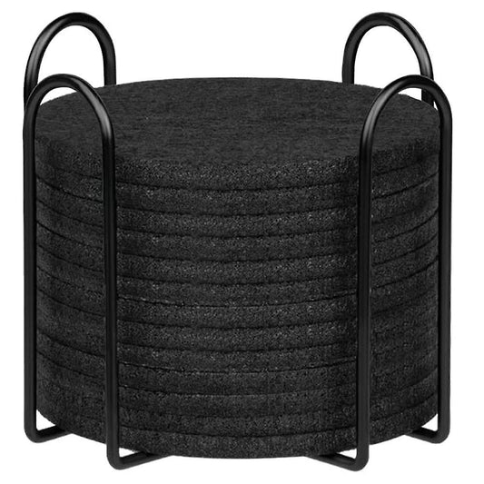 Coasters Set Felt Coasters - Suitable for Cups, Bar, Glass, 12pcs