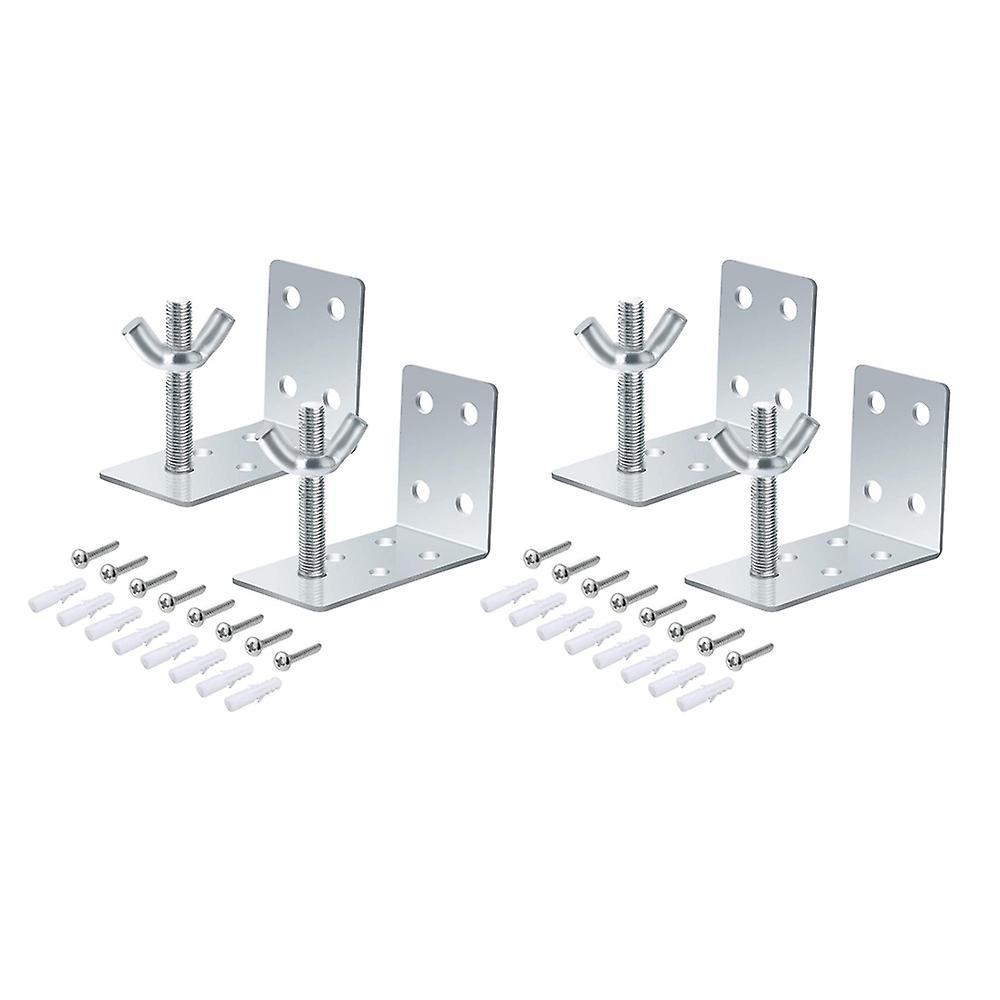 4pcs Roman Shade Wall L Bracket and Wingnut Ceiling