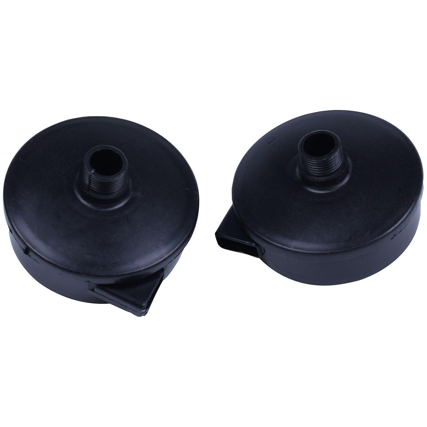 2 Pcs Black 20mm Threaded Exhaust Filter Muffler for Air Compressor