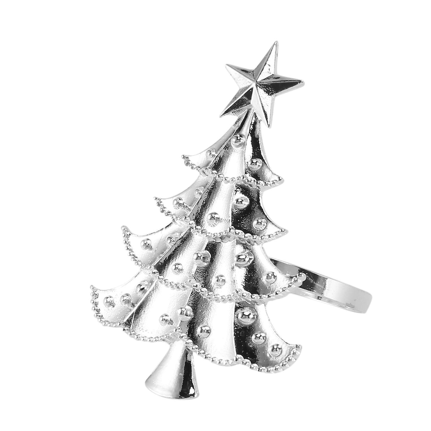 6pcs Silver Christmas Tree Wedding Home Xmas Party Table Decor