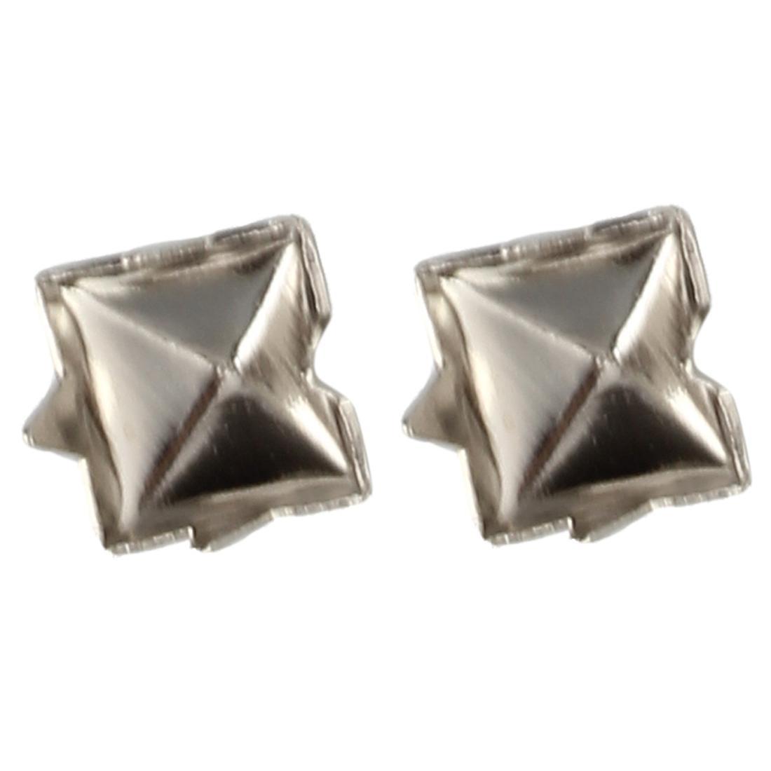 100pcs Silver Square Rivets for Bag Decoration 6mm