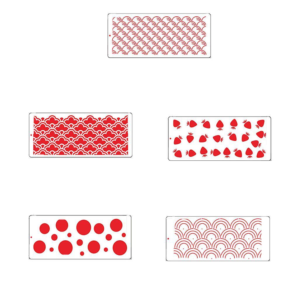 5pcs Wheat Ear Printing Sugar Sieve Mold Fondant Printing Template C