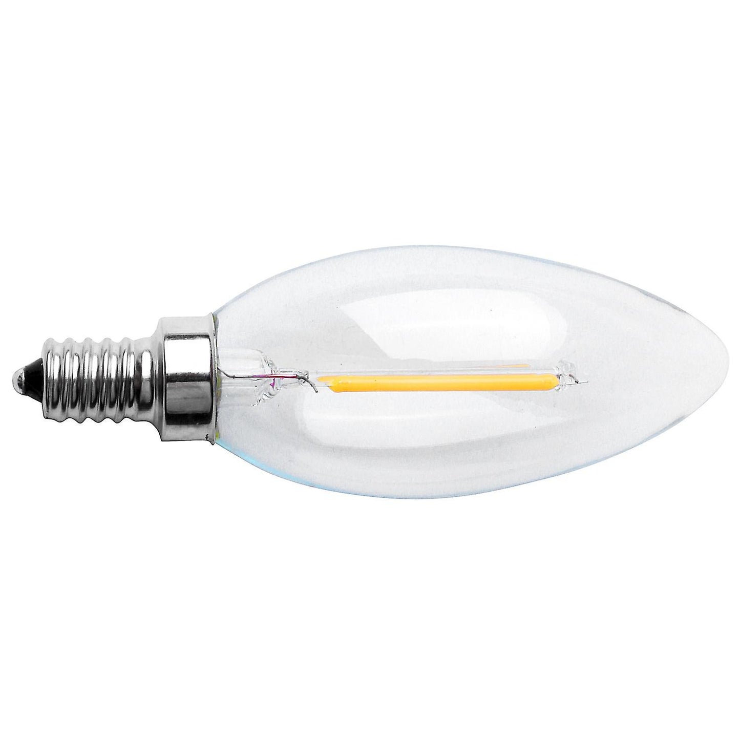 E12 2w Edison Candle Flame Filament Led Light Bulb Lamp 10*3.5cm
