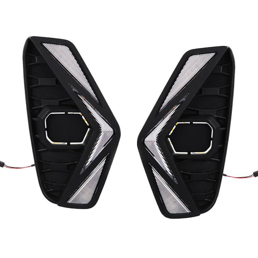 1 Pair Car Led Drl Fog Light for Nissan Navara Np300 2020 2021