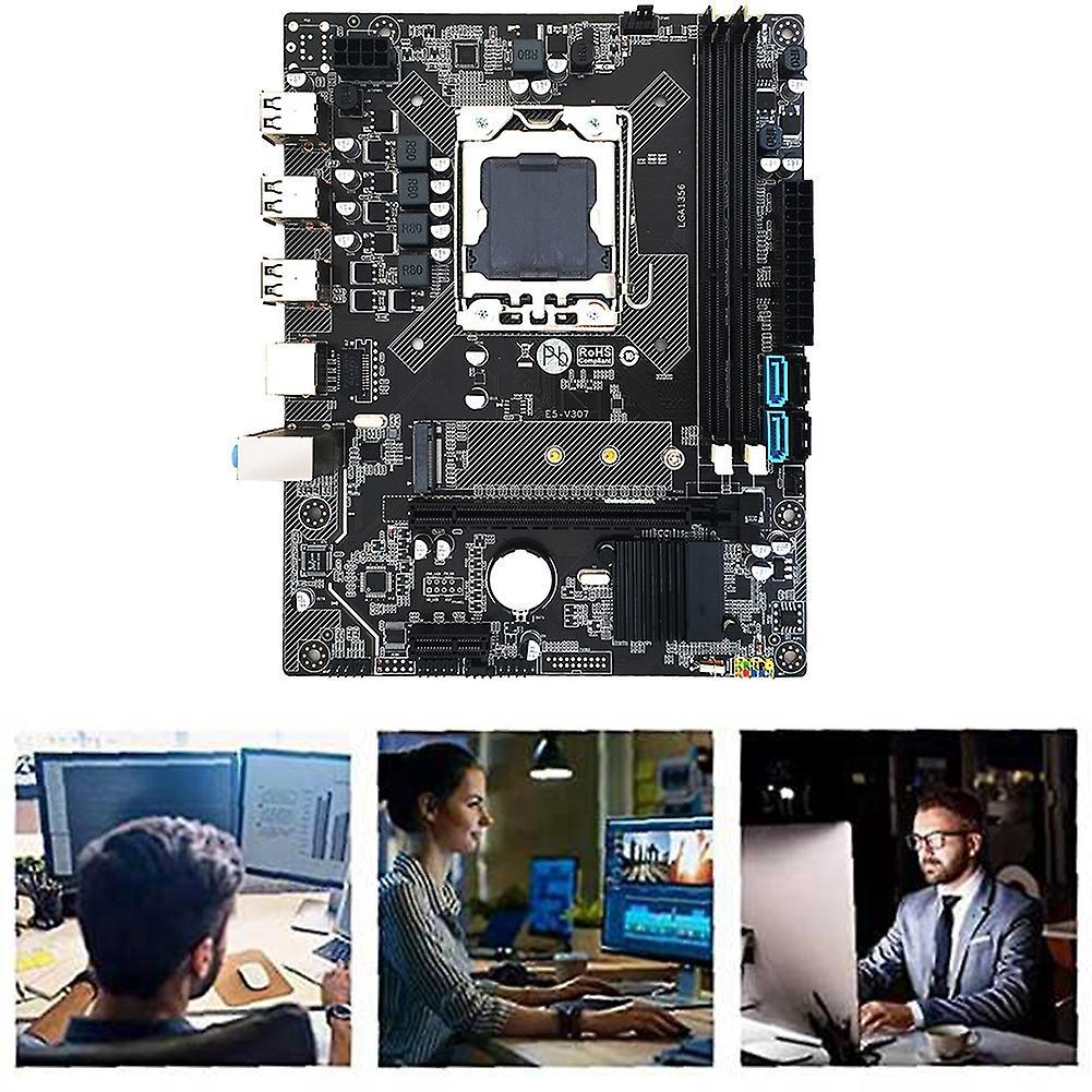 X79 Motherboard Hm65 Lga1356 Cpu 2xddr3 Reg Ecc Ram M.2 Nvme Sata3.0