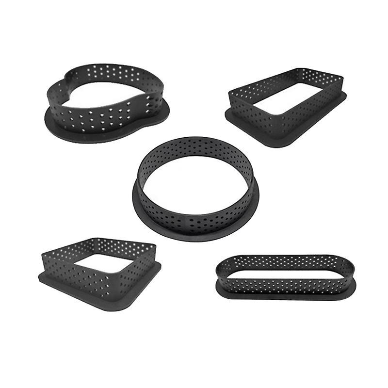 5 Pcs (round,love,square,rectangle,oval) Diy Bakeware Cake Mold