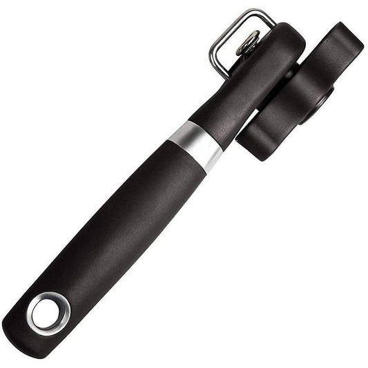 Can Opener Handheld, No Sharp Edges with Soft Grips, Stainless Steel